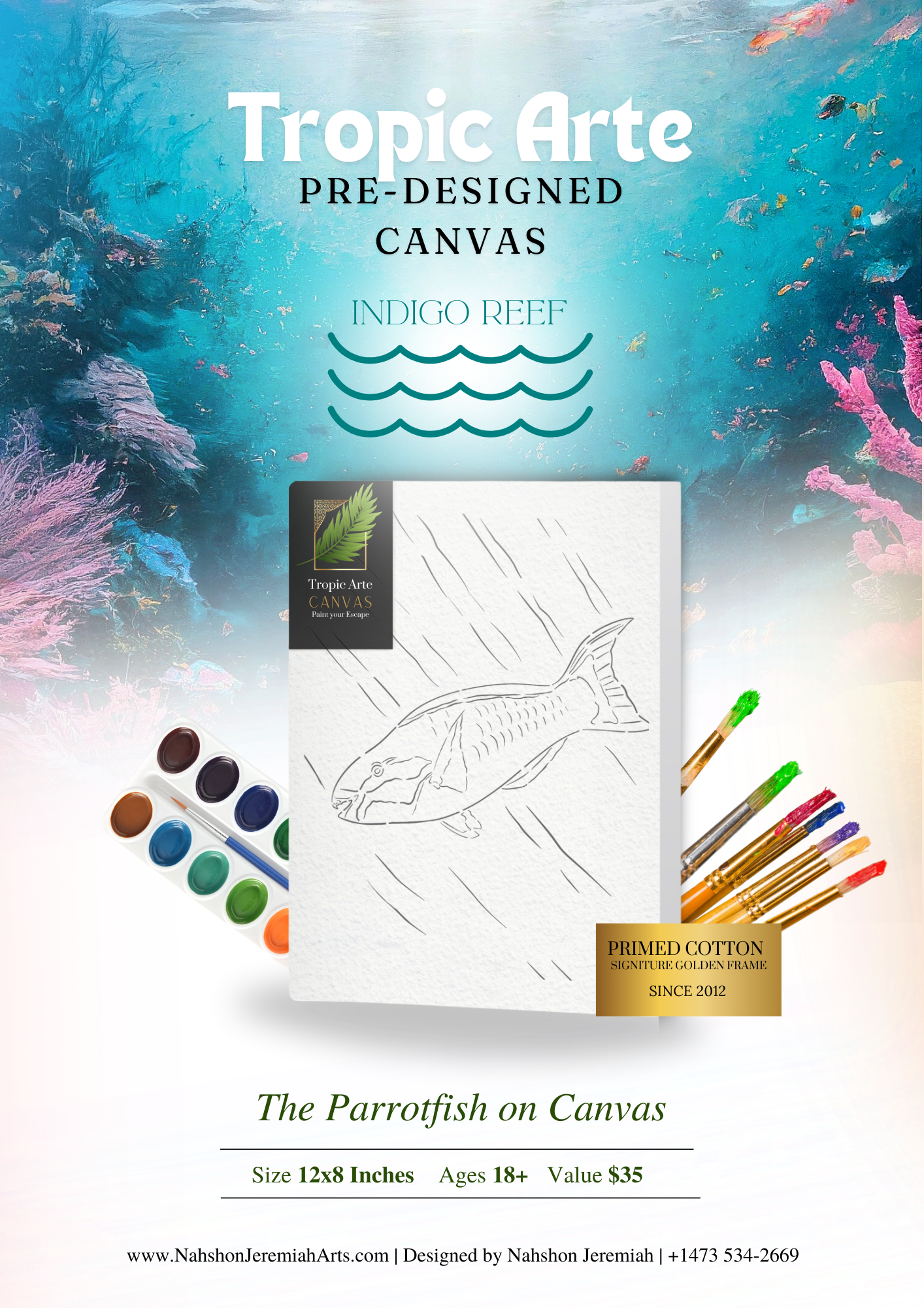 The Parrotfish on Canvas